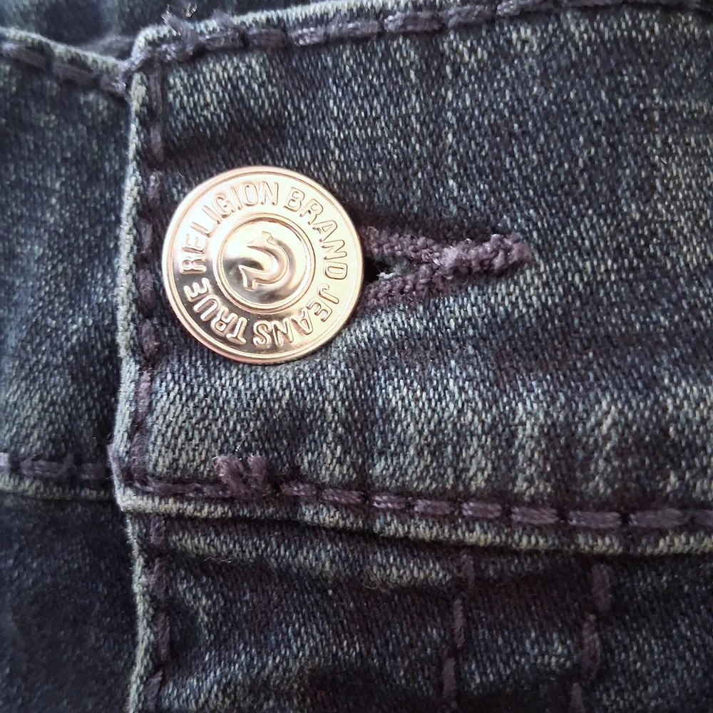 True Religion Geno Relaxed Slim Straight Leg Jeans Faded Denim Men's 38